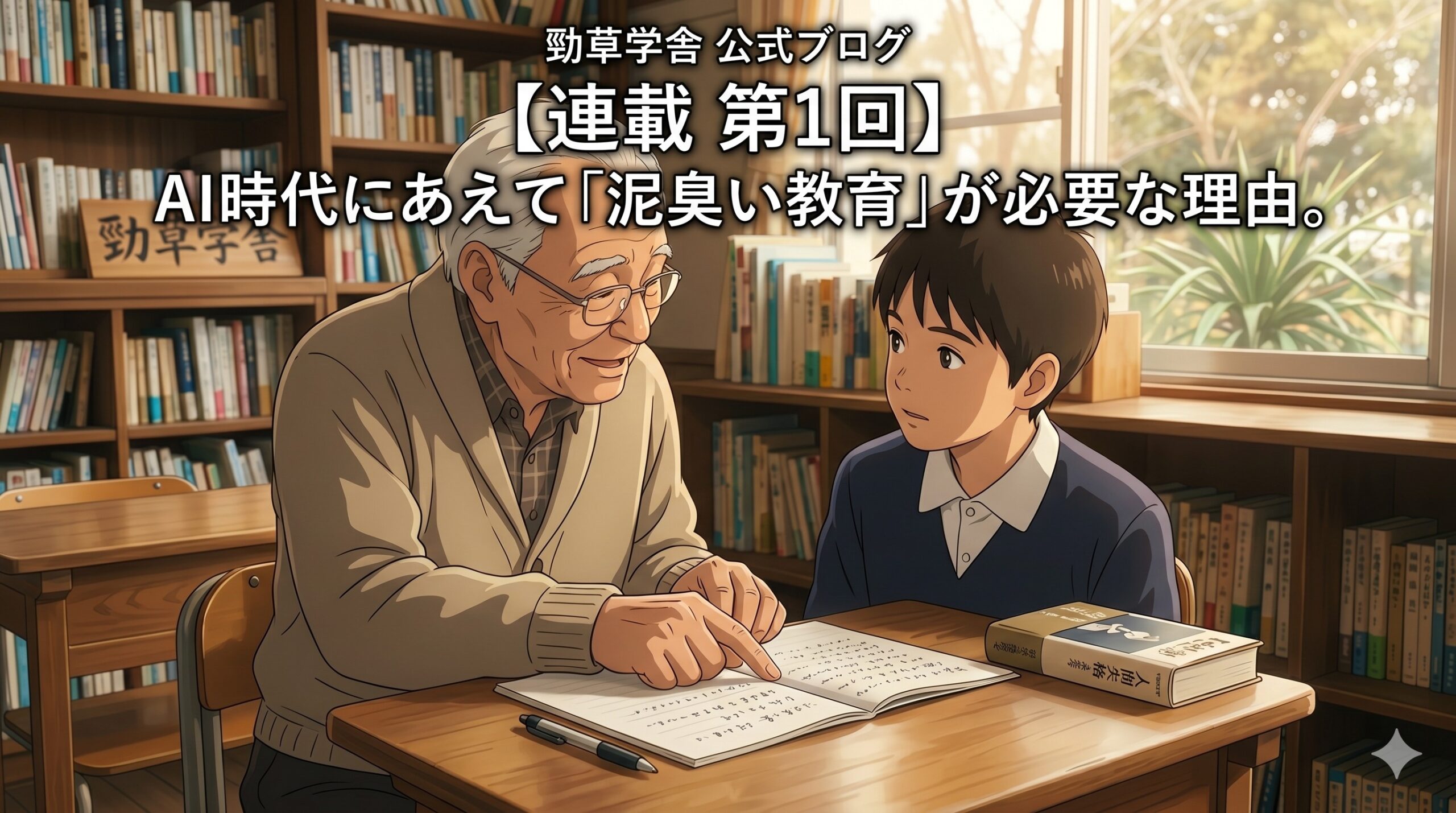 【連載 第1回】AI時代に、あえて「泥臭い教育」が必要な理由。page-visual 【連載 第1回】AI時代に、あえて「泥臭い教育」が必要な理由。ビジュアル