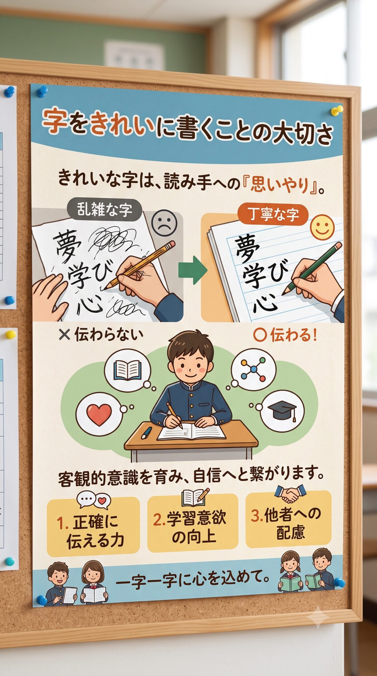字をきれいに書くことの大切さpage-visual 字をきれいに書くことの大切さビジュアル
